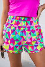 Load image into Gallery viewer, Pink Leopard High Waisted Athletic Shorts