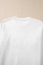 Load image into Gallery viewer, White Thankful Ivory Embroidered Sweater