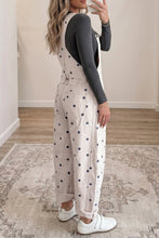 Cargar imagen en el visor de la galería, Phalaenopsis Polka Dot Print Bib Pocket Denim Barrel Overalls Jumpsuit