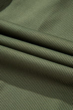 Load image into Gallery viewer, Guacamole Green Rib Knit Square Neck Buttoned Long Sleeve Mini Dress