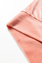 Load image into Gallery viewer, Peach Blossom Velvet Zip-up Hoodie and Wide Leg Pants Set