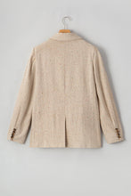 Load image into Gallery viewer, Oatmeal Single Breasted Elegant Suit Jacket