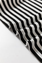 Cargar imagen en el visor de la galería, Black Stripe Colorblock Edge Round Neck Tank Top