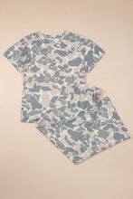 Cargar imagen en el visor de la galería, Multicolour Retro Camouflage Print Plus Size 2pcs Outfit