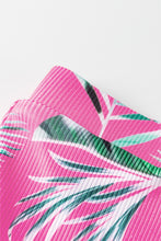 Load image into Gallery viewer, Rose Tropical Print Textured Bikini Bottoms