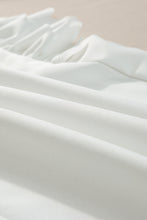 Cargar imagen en el visor de la galería, White Solid Color Scalloped Ruffle Sleeve Top