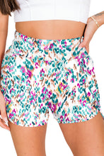 Load image into Gallery viewer, Pink Leopard High Waisted Athletic Shorts