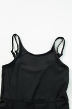Load image into Gallery viewer, Black High Waist Backless Side Pockets Sports Jumpsuit