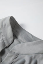 Cargar imagen en el visor de la galería, Medium Grey Aztec Accent Side Slit Open Front Long Cardigan