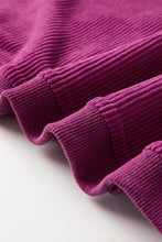 Load image into Gallery viewer, Orange JOLENE Ribbed Corded Oversized Sweatshirt