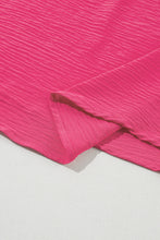 Load image into Gallery viewer, Bright Pink Ruffled Short Sleeve Plus Size Top