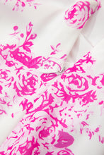 Cargar imagen en el visor de la galería, Rose Boho Floral High Waist Ruffle Split Maxi Skirt