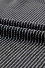 Load image into Gallery viewer, Carbon Grey Ribbed Textured Knit Loose Fit Tee and Shorts Set