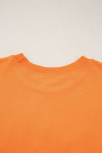 Load image into Gallery viewer, Grapefruit Orange Spooky Graphic Halloween Crew Neck Holiday Sweatshirt