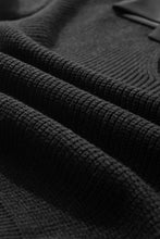 Load image into Gallery viewer, Black Lantern Sleeve V Neck Knot Back Sweater