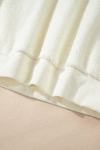 Load image into Gallery viewer, Beige Sherpa HOWDY Patched Pullover Sweatshirt