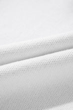 Load image into Gallery viewer, White Contrast Flower Half Zipper Stand Neck Sweater