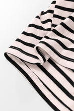 Load image into Gallery viewer, White Striped Print Sleeveless Buttoned Maxi Dress