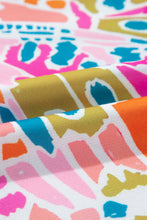 Load image into Gallery viewer, Pink Abstract Printed Drop Shoulder Loose Sweatshirt