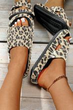 Cargar imagen en el visor de la galería, Leopard Print Thick Sole Slip On Slippers