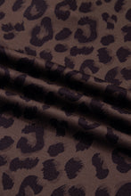 Cargar imagen en el visor de la galería, Brown Plus Size Leopard Short Set