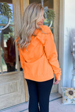 Load image into Gallery viewer, Grapefruit Orange Spooky Graphic Halloween Crew Neck Holiday Sweatshirt