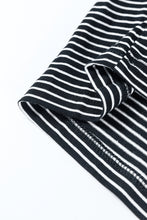 Load image into Gallery viewer, Black white Striped Print Buttoned Wide Leg Sleeveless Jumpsuit