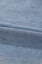 Load image into Gallery viewer, Beau Blue Light Wash High Waist Loose Fit Denim Mini Dress