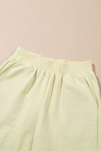 Load image into Gallery viewer, Beige Textured Puff Sleeve Top and Pants Set