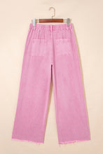 Cargar imagen en el visor de la galería, Pink Beaded Side Detail Split Loose Jeans