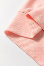 Load image into Gallery viewer, Apricot Pink Sequined Bowknot Drop Shoulder Oversized Sweatshirt