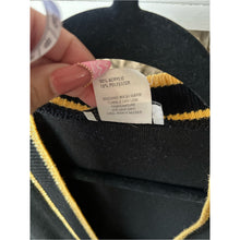 Cargar imagen en el visor de la galería, Vintage E.B. Black & Gold Trim Cardigan Jacket with Gold Crest Buttons