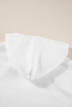Load image into Gallery viewer, White Textured Cropped Hoodie and Shorts Set