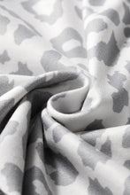 Load image into Gallery viewer, White Leopard Elastic Waist Lace up Contrast Trim Casual Shorts