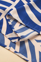 Load image into Gallery viewer, Sky Blue Boho Printed Short Sleeve Flare Tiered Dress