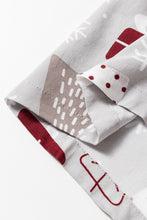 Load image into Gallery viewer, Light Grey Christmas Printed Shirt and Pants Pajama Set