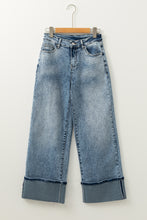 Load image into Gallery viewer, High Rise Button Zip Fly Medium Wash Jeans