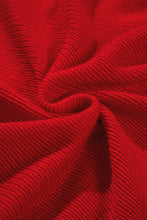 Load image into Gallery viewer, Red Merry Letter Embroidered High Neck Sweater