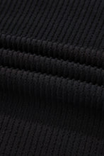 Load image into Gallery viewer, Black Corded MERRY Graphic Long Sleeve Top and Shorts Set