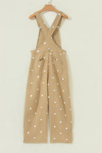 Cargar imagen en el visor de la galería, Phalaenopsis Polka Dot Print Bib Pocket Denim Barrel Overalls Jumpsuit