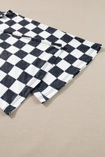 Load image into Gallery viewer, Black Checkerboard High Rise Casual Flared Pants