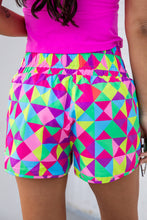 Load image into Gallery viewer, Pink Leopard High Waisted Athletic Shorts