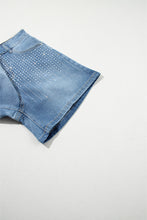 Cargar imagen en el visor de la galería, Ashleigh Blue Rhinestone Embellished Denim Shorts