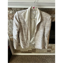 Load image into Gallery viewer, Liz Claiborne Classic Cream Tweed Blazer Jacket - Elegant Women's Coat
