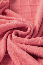 Load image into Gallery viewer, Casual Checkered Textured Tee and Drawstring Shorts