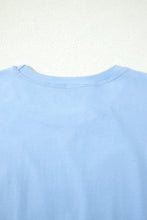 Load image into Gallery viewer, Beau Blue Patriotic Big Bow Stitched T Shift Mini Dress