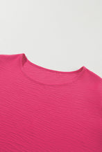 Load image into Gallery viewer, Bright Pink Ruffled Short Sleeve Plus Size Top