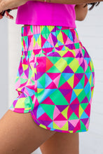 Load image into Gallery viewer, Pink Leopard High Waisted Athletic Shorts