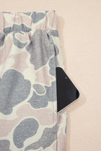Cargar imagen en el visor de la galería, Multicolour Retro Camouflage Print Plus Size 2pcs Outfit