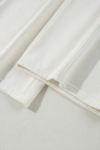 Load image into Gallery viewer, Beige Plain Cargo Pockets High Waist Casual Sweatpants